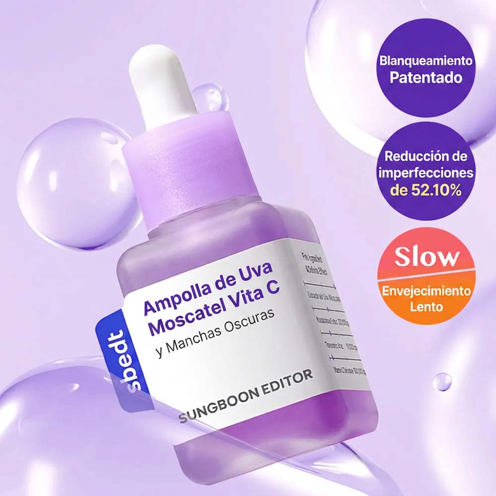 MUSCAT GRAPE VITA C BRIGHTENING AMPOULE (AMPOLLETA FACIAL ILUMINADORA)